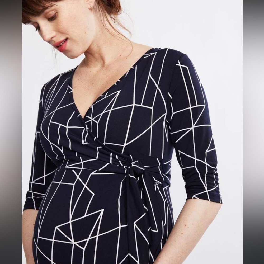 Ripe maternity wrap style dress XS